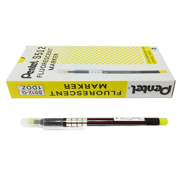 PENTEL S512 螢光筆-黃(12入)