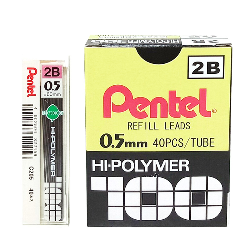 Pentel 飛龍C205 40入0.5筆芯-2B(10入)