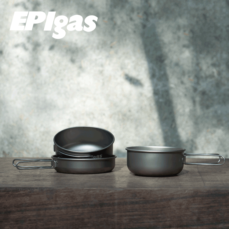 【紅利換購】EPIgas 鈦鍋具組【兩鍋一蓋】T-8001