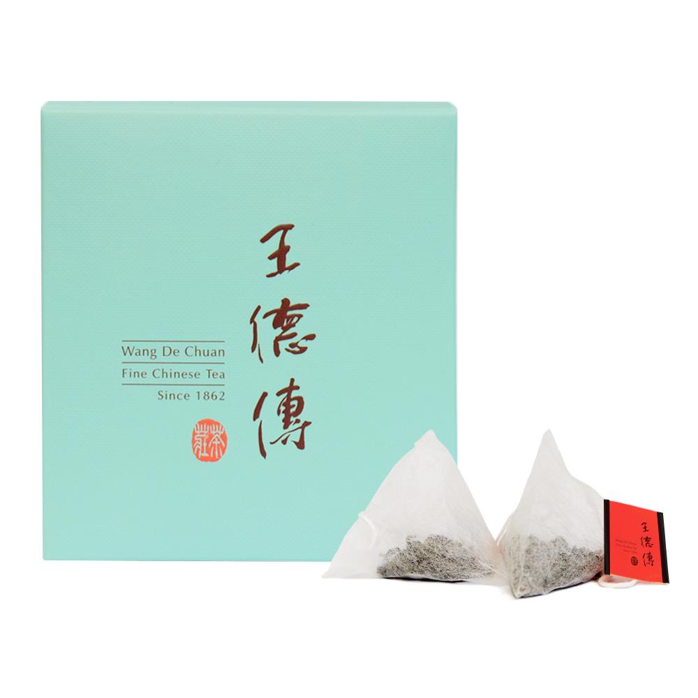 黑製普洱三角立體茶包10入-王德傳