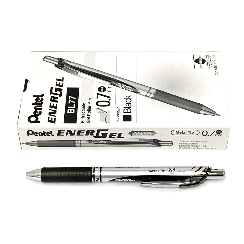 Pentel BL-77鋼珠筆-黑(12入)