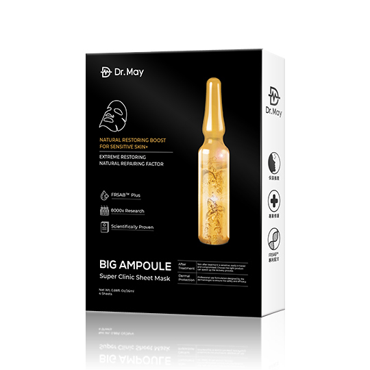 【Dr. May】美博士專業級大安瓶修護黑面膜(4片/盒) APP獨賣3件$1080