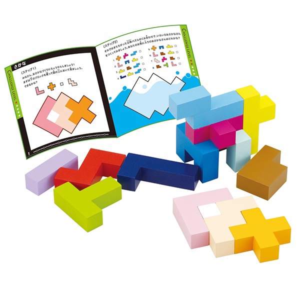 日本《Ed-Inter》益智桌遊系列 -- 益智方塊拼圖