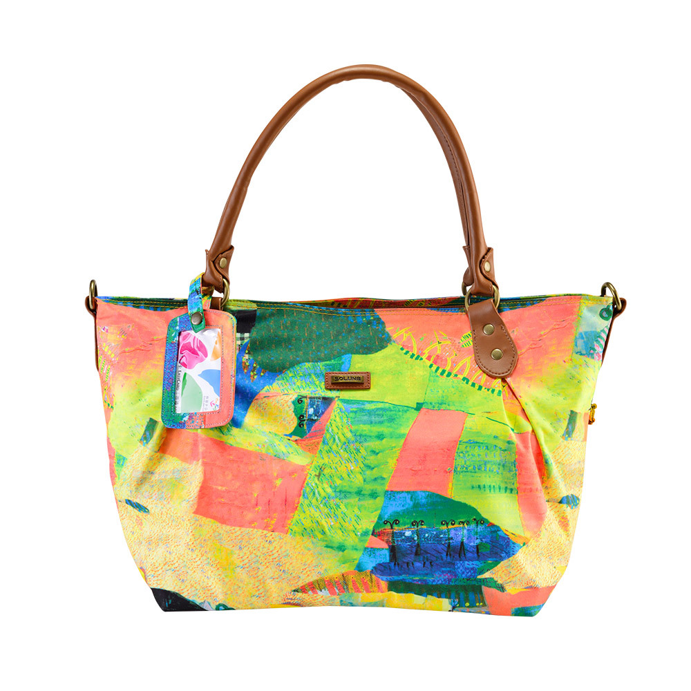 SOLIS X SAIMIHO聯名系列 大容量旅行側背包-布的三部曲(附長背帶)