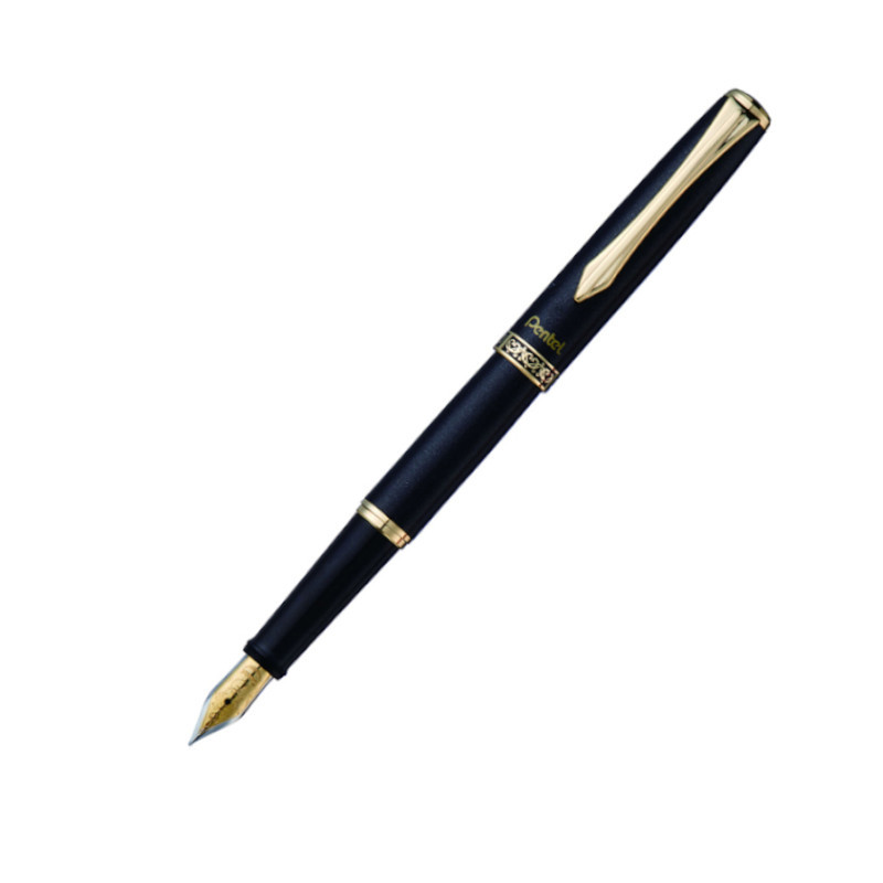 PENTEL Sterling鋼筆F700AF-AT-黑曜石(刻字筆)