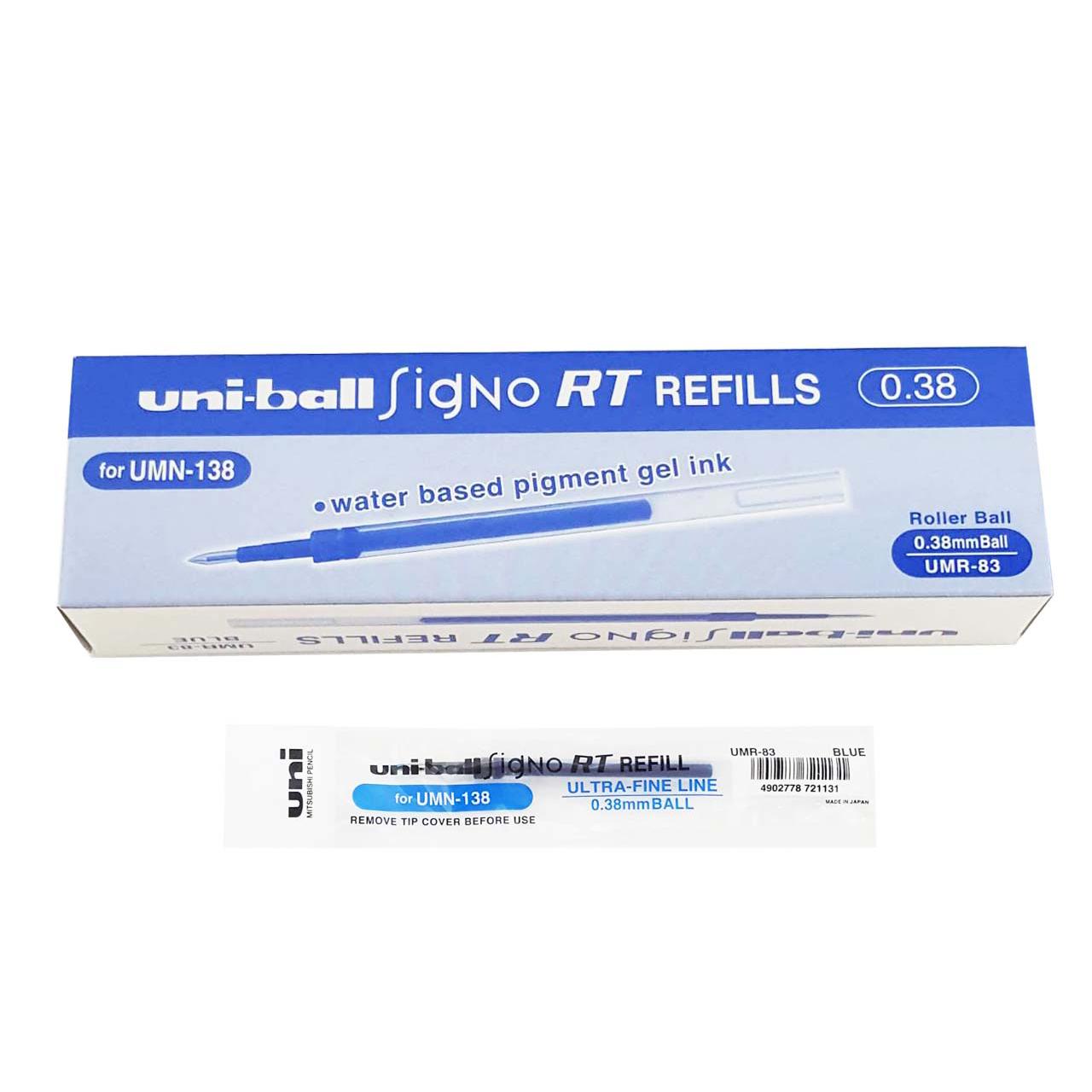 Uni三菱 鋼珠筆芯UMR-83 0.38 (138)-藍(12入)