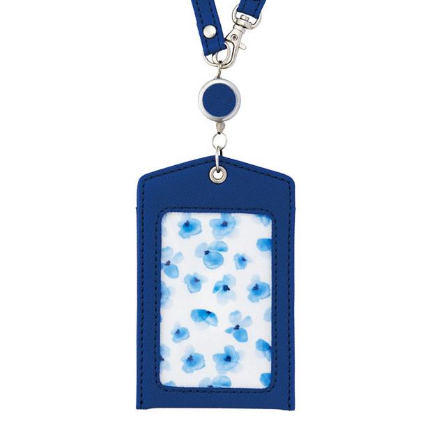 RAYMAY nofes 可伸縮吊掛車票套(直式)-海軍藍