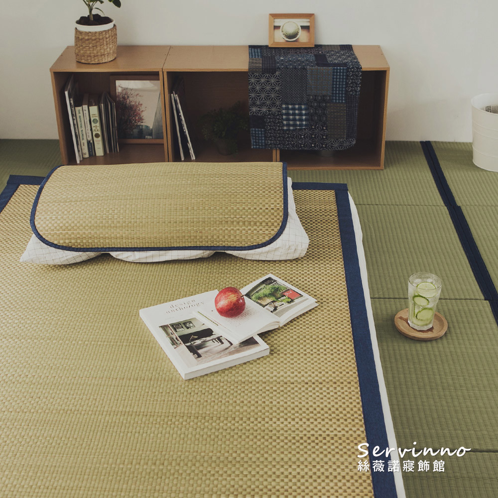 牛仔藍系列-藺草蓆-單人/雙人加大/特大/童蓆