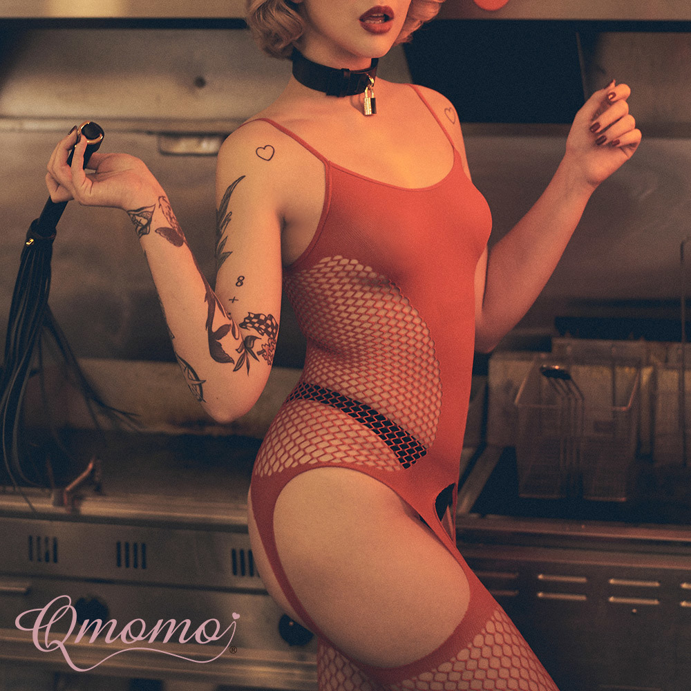 連身網襪 【Destroy Me_Amanda Red】情趣破壞網襪系列(紅)