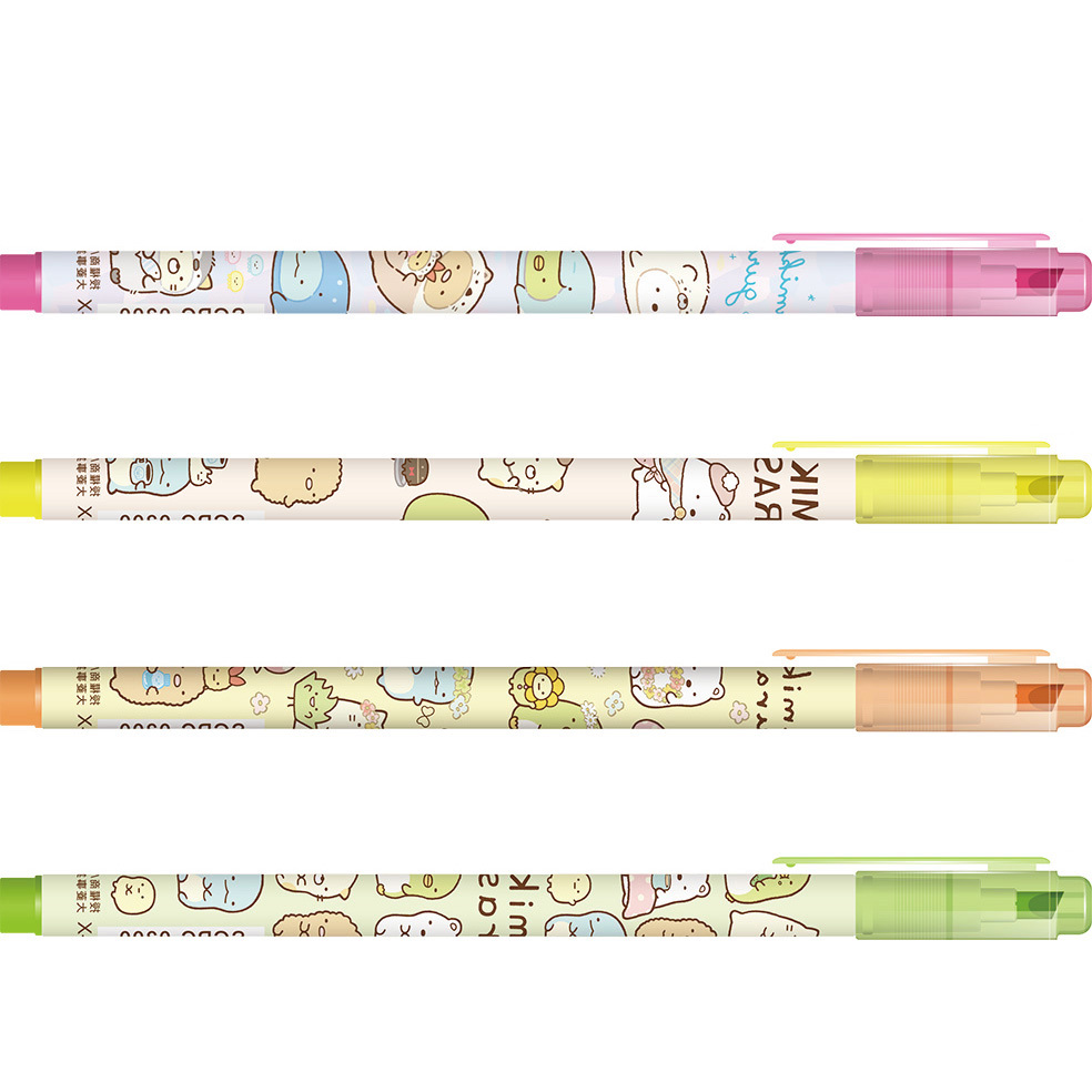 (第2件0元)角落生物-小夥伴 小夥伴螢光筆A-(粉紅/黃/桔/綠)(顏色隨機出貨)(※下單請選購2件)