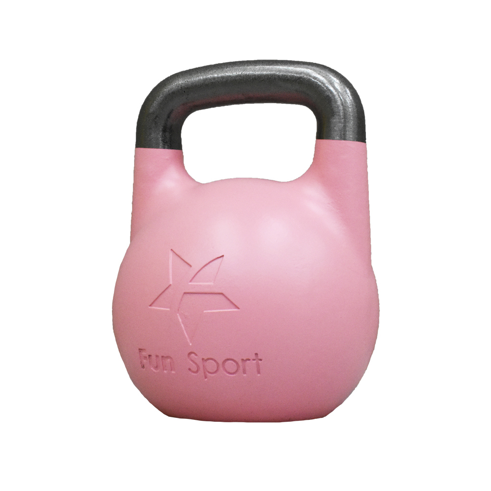 競技壺鈴 -8kg(粉)-Fun Sport-Competition Kettlebell