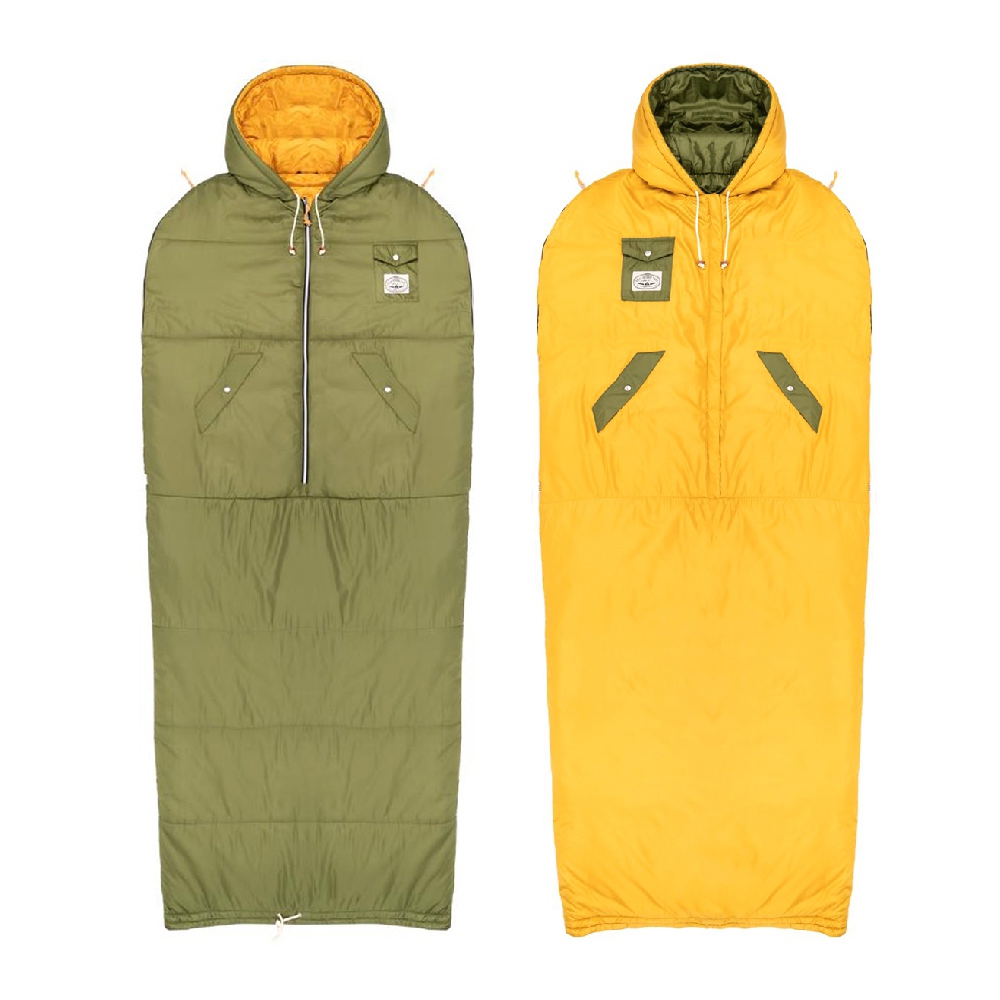 POLER THE NAPSACK 可雙面穿人形睡袋 / 橄欖綠 . 芥黃  / 限量商品