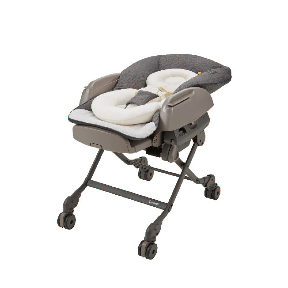 BEDi Long AT  電動安撫餐搖椅 贈餐椅專用日式網格蚊帳(灰)