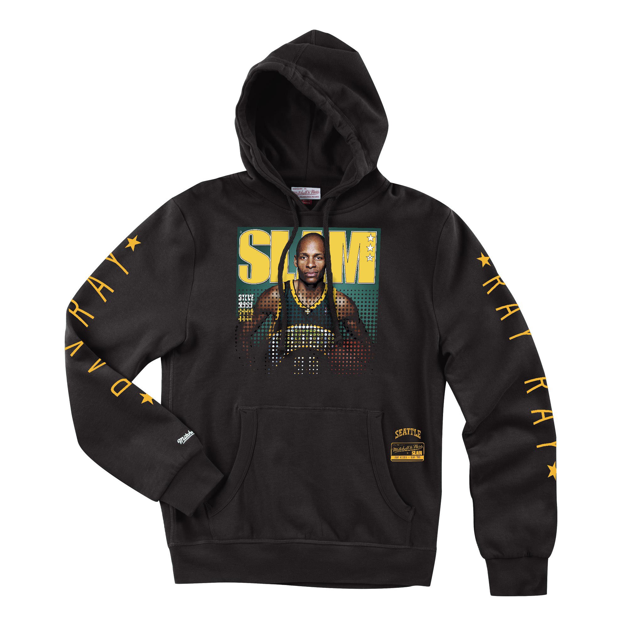 NBA SLAM Cover 帽Tee Ray Allen 黑黃