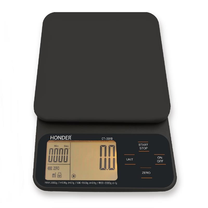 CT301 電子計時秤 3kg（消光黑）