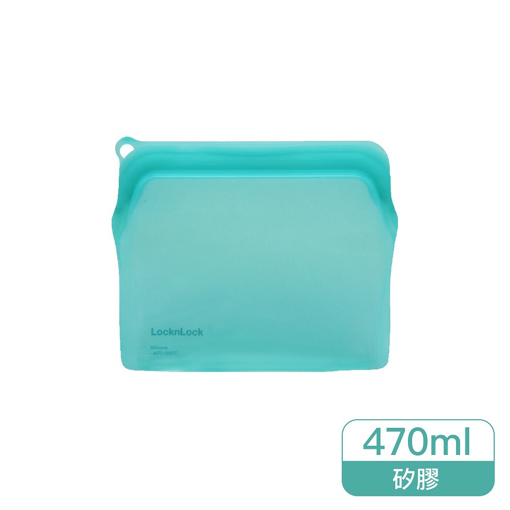 樂扣樂扣N次矽膠密封袋/好壓自黏款/綠/470ml(LWP633GRN)