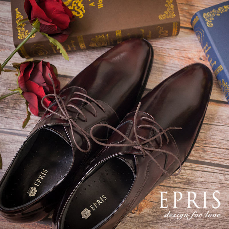現貨 現代典雅男士皮鞋 型格歐巴 大尺碼男鞋-H015 男碼12、13 西裝穿搭 台灣手工皮鞋 男皮鞋推薦 紳士皮鞋 男結婚皮鞋 皮鞋品牌 EPRIS艾佩絲-酒紅
