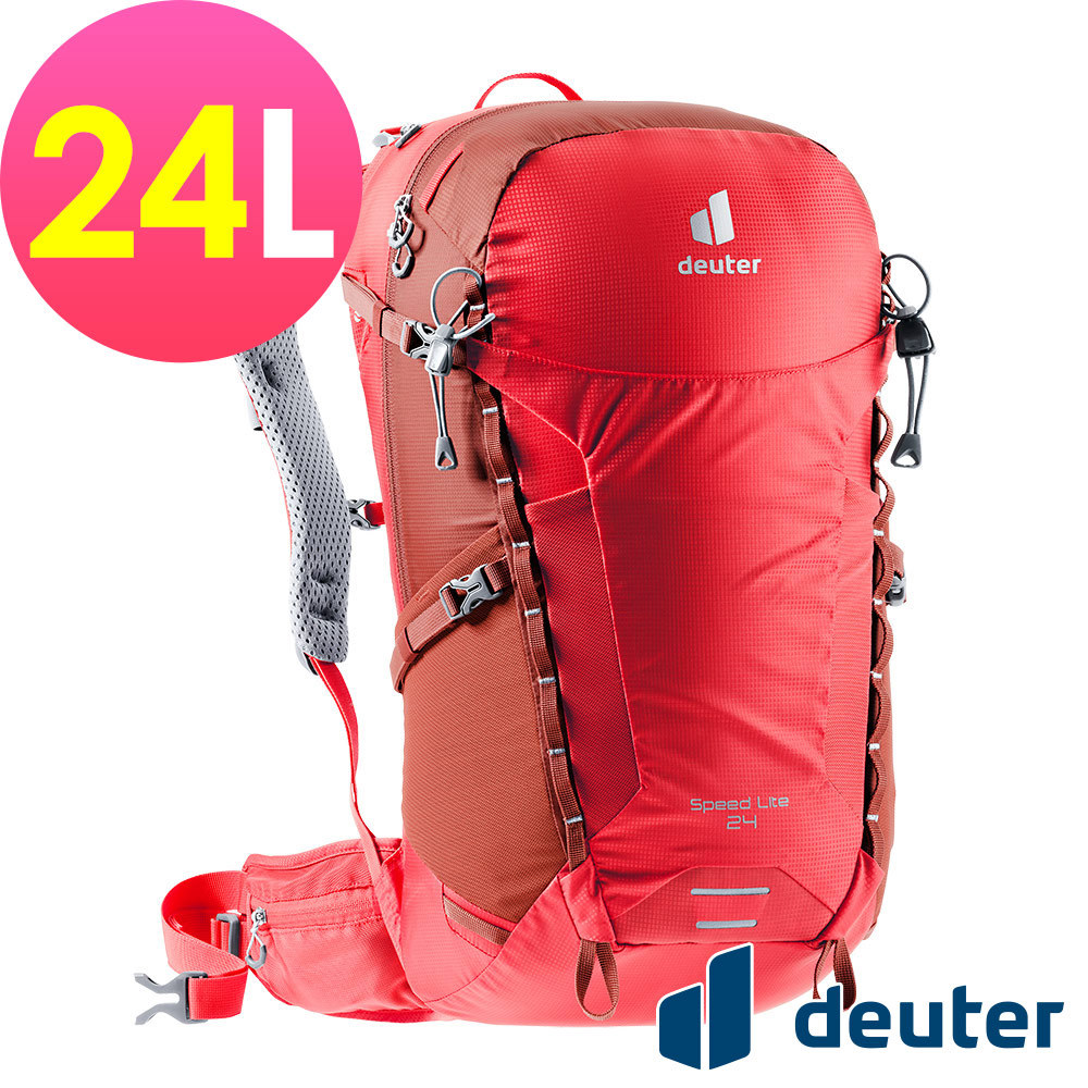 【deuter 德國】SPEED LITE AIR 超輕量旅遊背包/登山包/健行包24L(3410421紅)