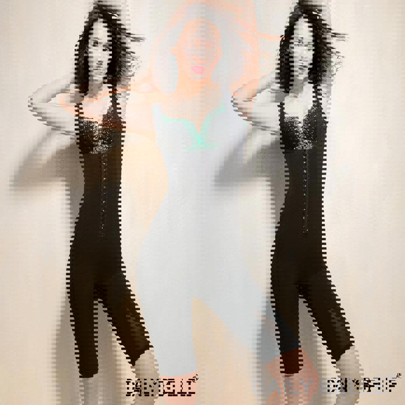 涼感五分保健纖體衣S-5XL(有排扣) -【R80131】