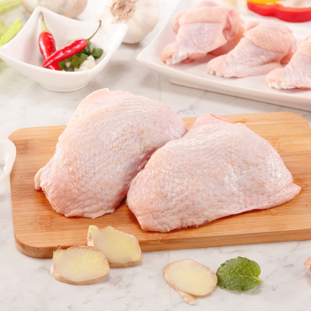 【洽富氣冷雞】去骨帶皮腿排(產銷履歷) 350g