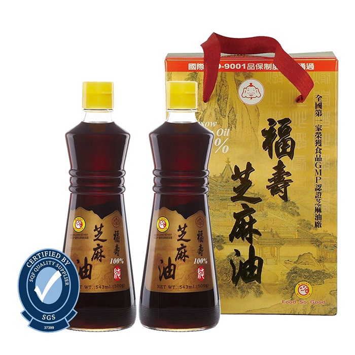 【福壽】芝麻油禮盒 500g (2入)
