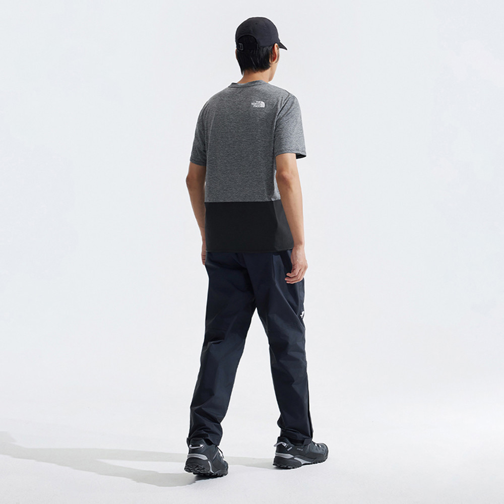 【限時搶購】男款黑灰拼接吸濕排汗短袖T恤｜536QKS7