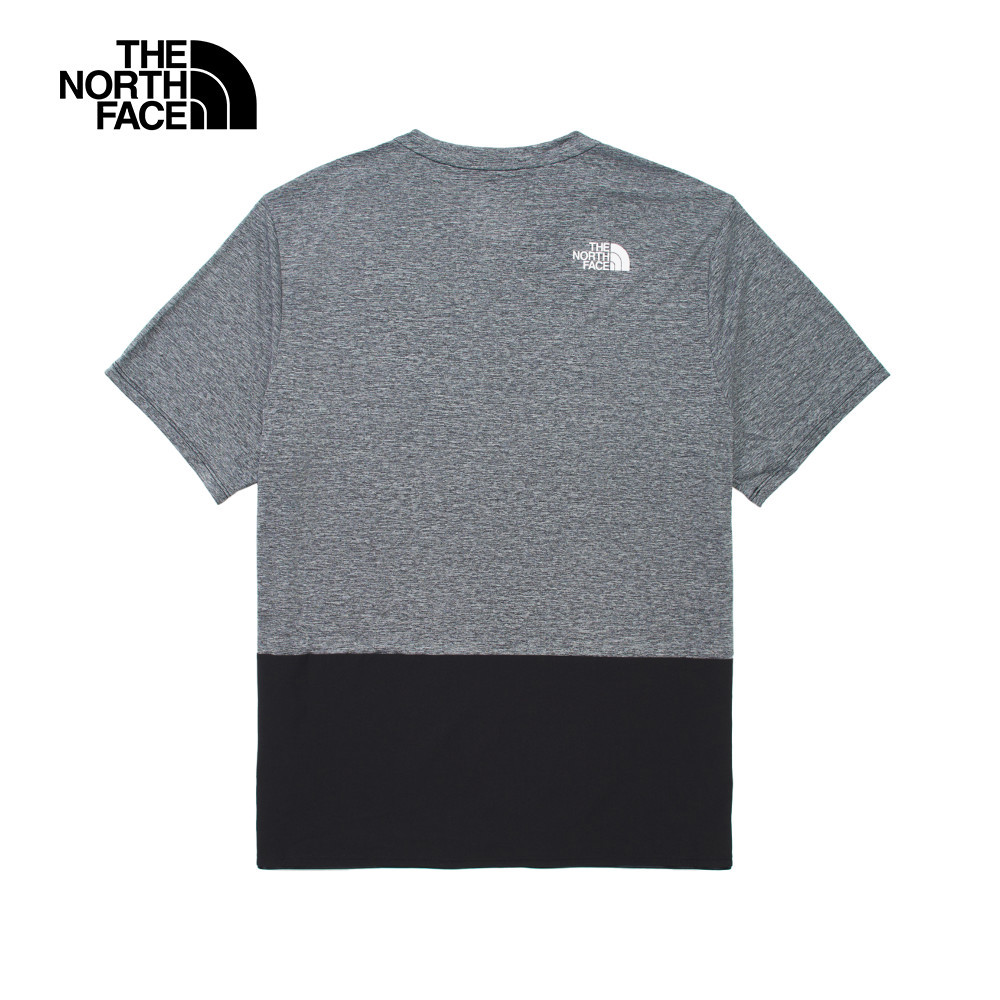 【限時搶購】男款黑灰拼接吸濕排汗短袖T恤｜536QKS7