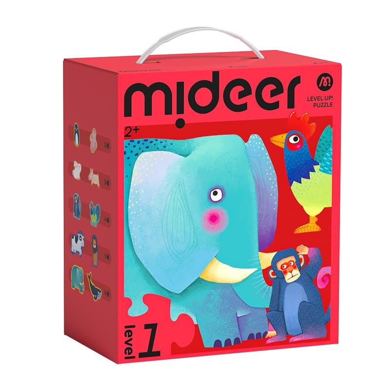 Mideer 進階式拼圖-簡單動物（LEVEL1）