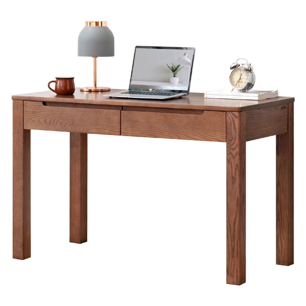 預購】源氏木語鹿特丹橡木雙抽1M實木書桌Y2984 | 熱銷推薦| hoi!好好生活