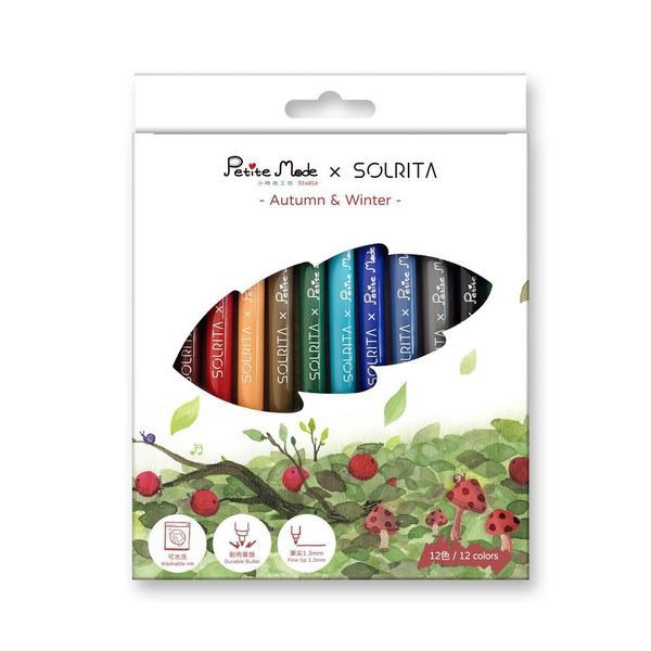 小時尚繽紛色筆 (12色/兩款式可選擇)