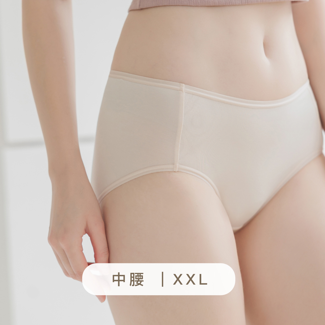 XXL-XXXL 中腰輕鬆感．抗菌大尺碼三角內褲 #2109