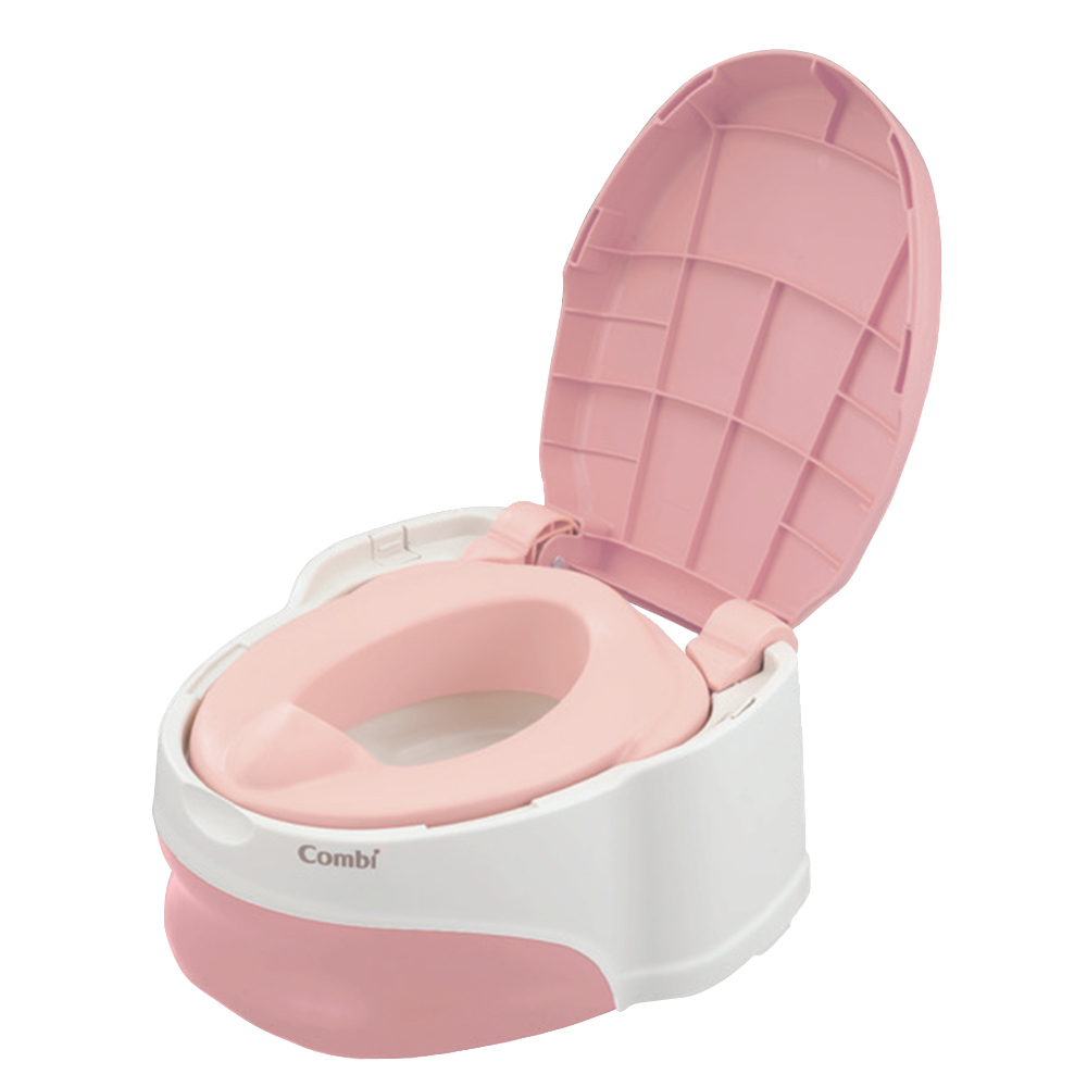 優質坐式分段訓練便器_粉野莓