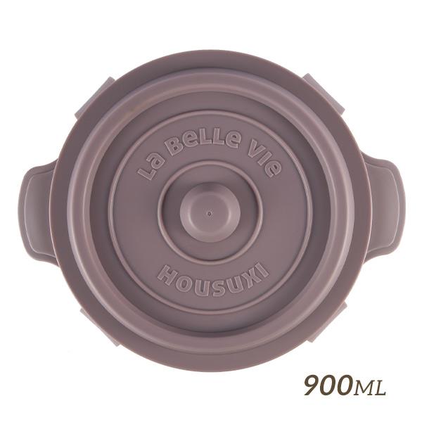 【HOUSUXI】鑄鐵鍋矽膠折折盒900ml-茶棕【絕版出清↘5折起】＜售價已折＞