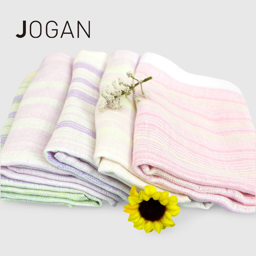 JOGAN 日本素條三層紗手巾1條 C-SSKG-042-00-FF