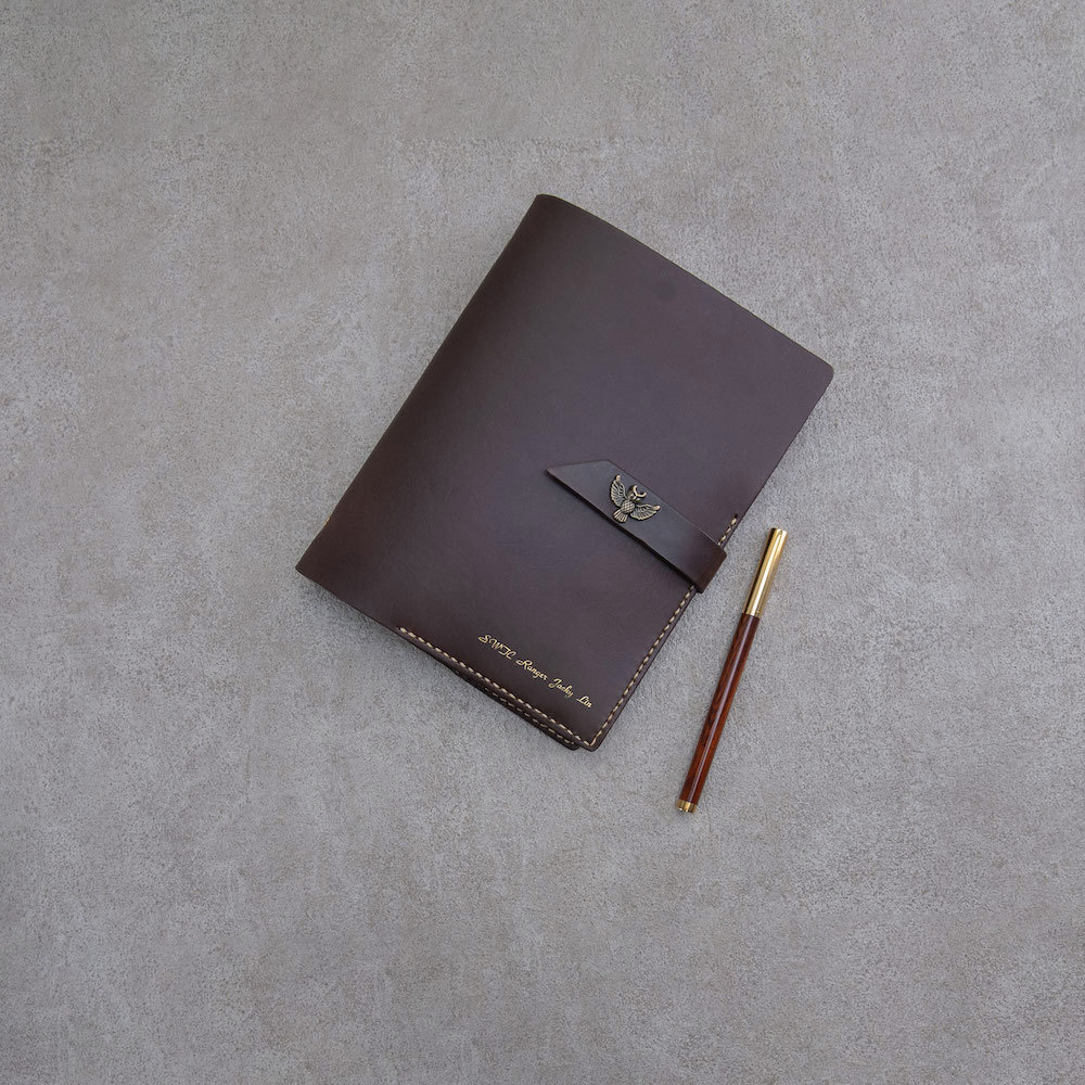 A5活頁筆記本＿深咖牛皮
