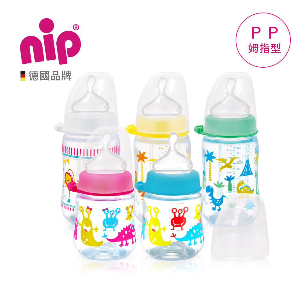 nip PP奶瓶拇指260ml (M號奶嘴)