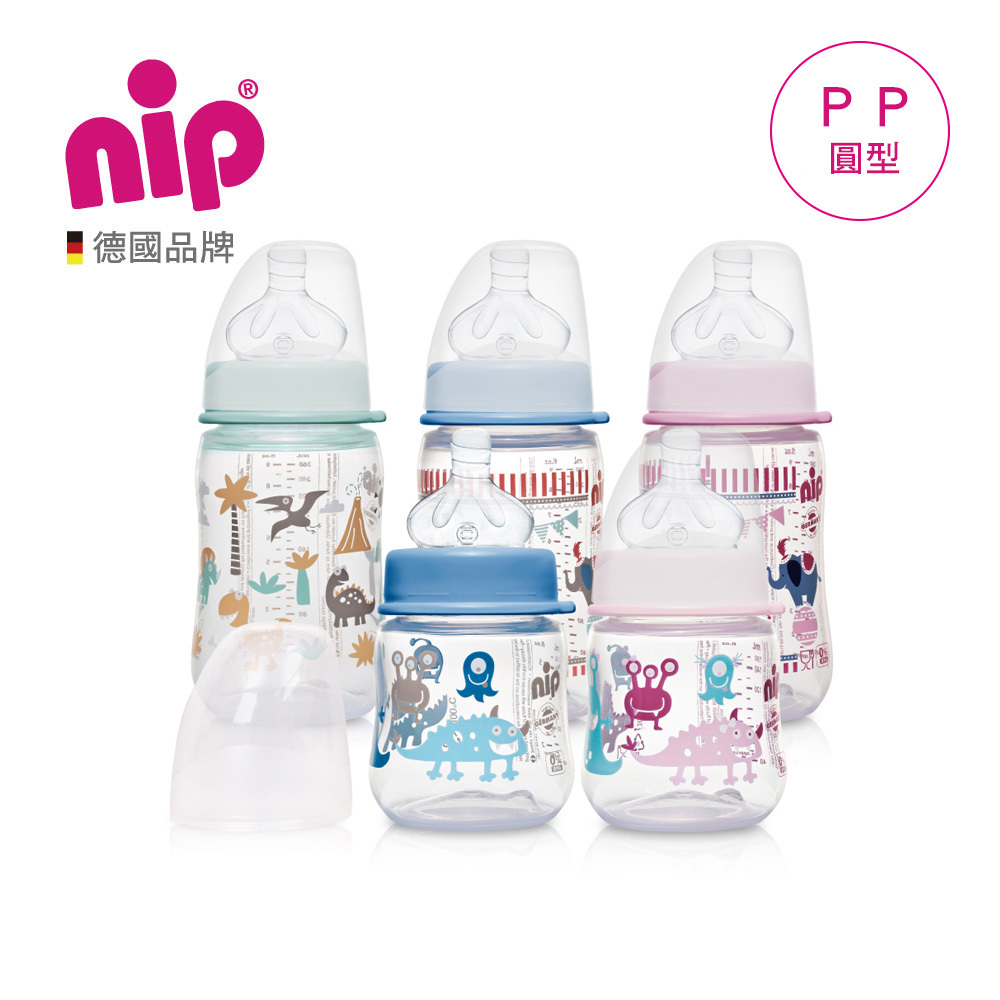 nip PP奶瓶 (M號圓型奶嘴)