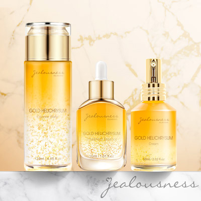 黃金蠟菊超導精華30ml+黃金蠟菊精華化妝水120ml+黃金蠟菊修護精華乳60ml