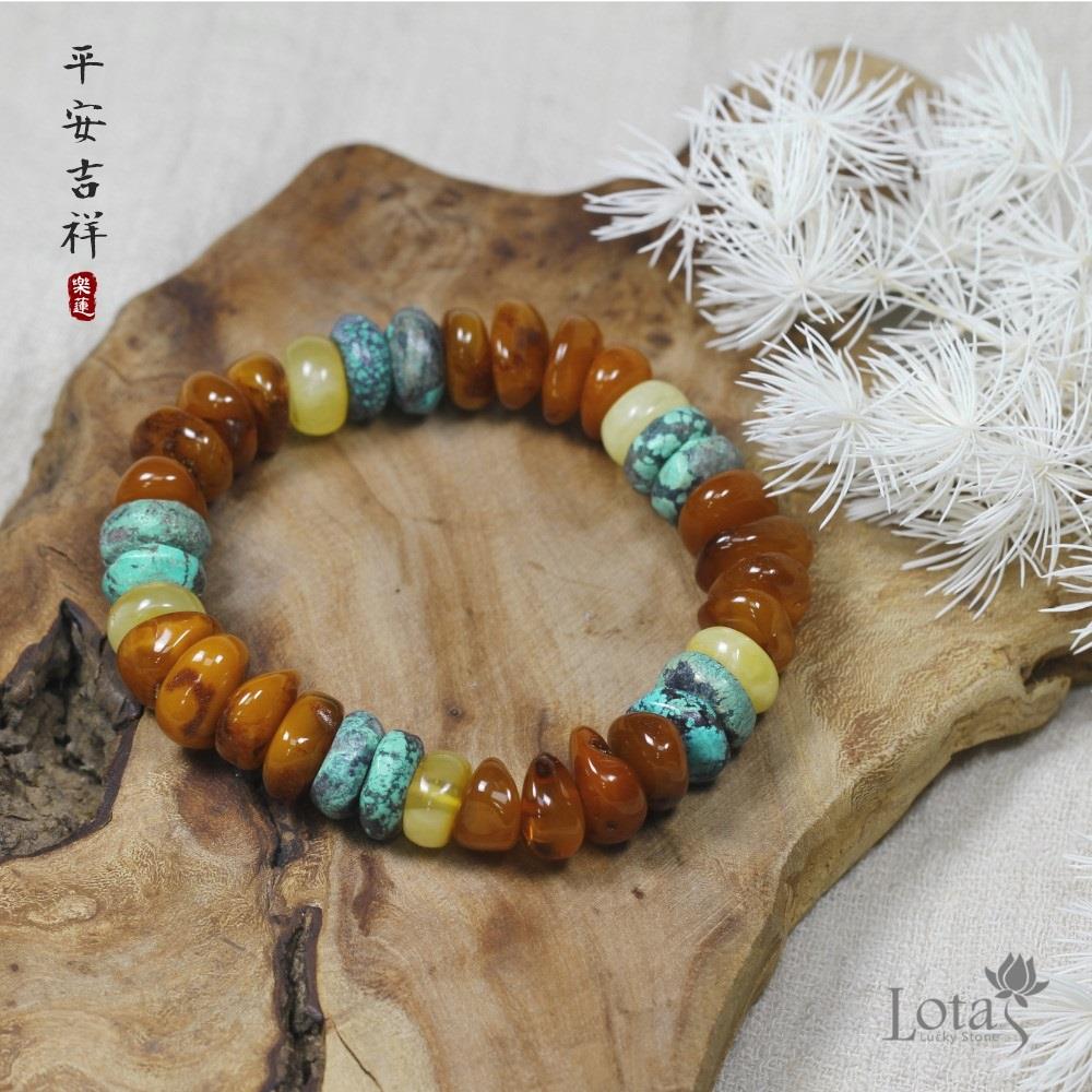 綠松石| 熱銷推薦| Lotas琥珀蜜蠟珊瑚正念寶石