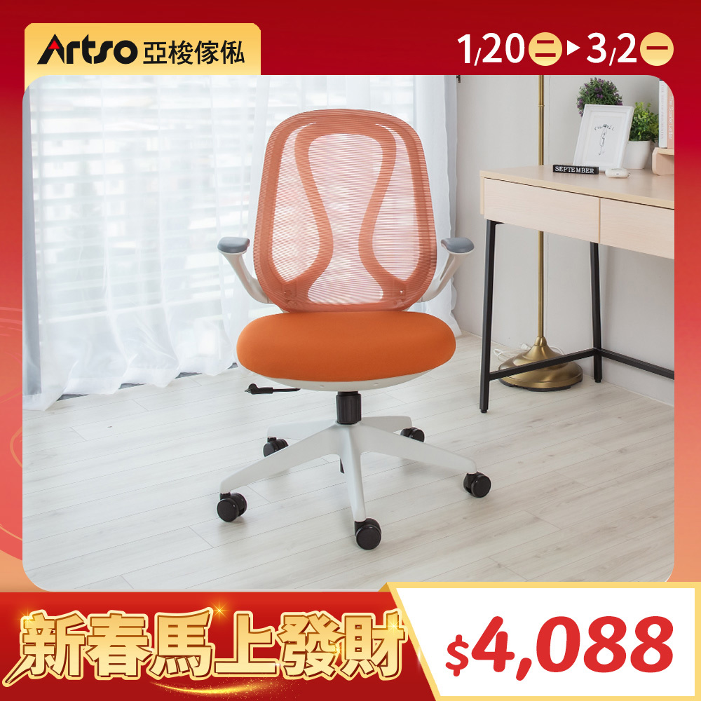 【網路獨家】QS曲線椅-橘 (需自行組裝)