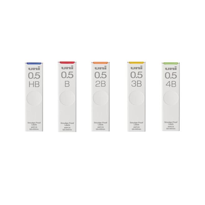 Uni三菱 UL-S 0.5mm 40入自動鉛筆筆芯-(HB/B/2B/3B/4B)
