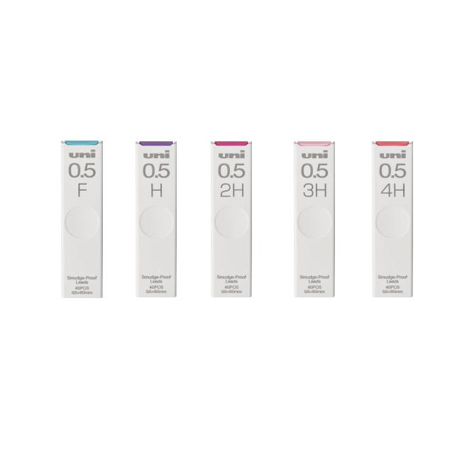 Uni三菱 UL-S 0.5mm 40入自動鉛筆筆芯-(F/H/2H/3H/4H)