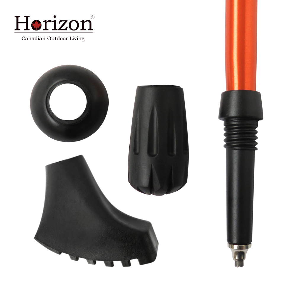 【Horizon 天際線】登山杖配件耗材 (杖尖套／擋泥板／馬蹄腳／調節扣環／手腕帶／登山杖收納袋)
