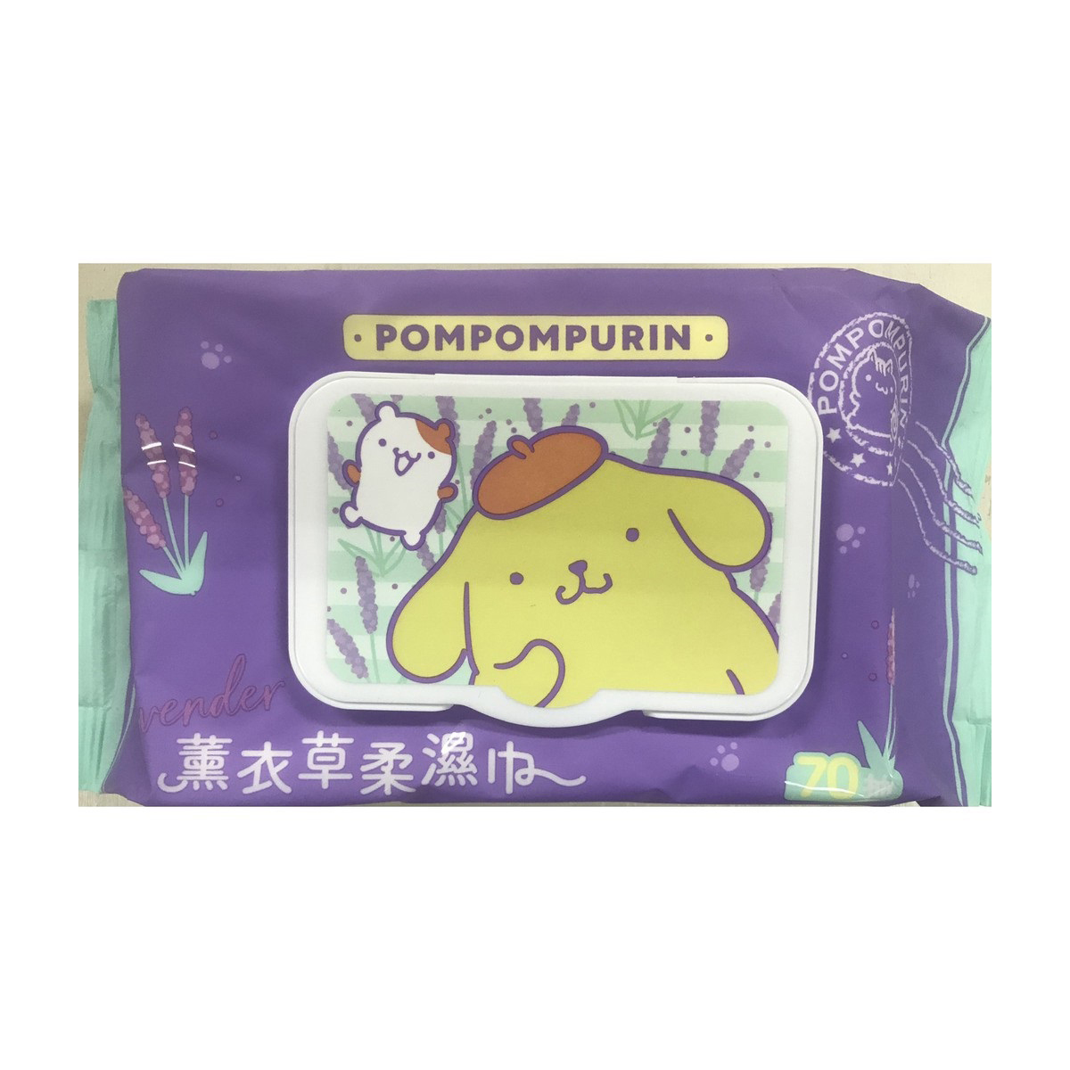 布丁狗 薰衣草柔濕巾70抽