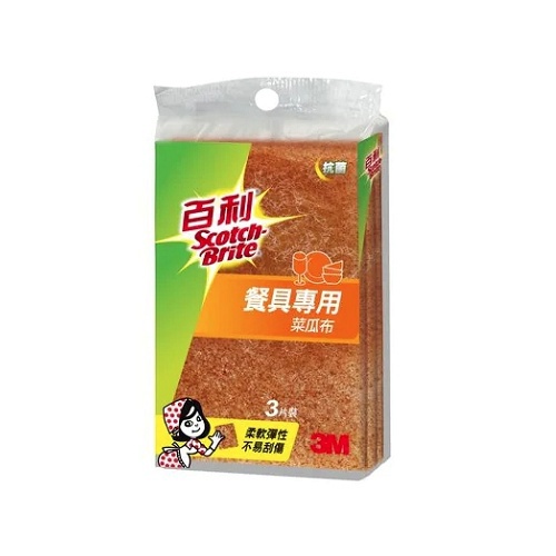 3M百利 餐具專用 菜瓜布(41Y-3M)-3片裝