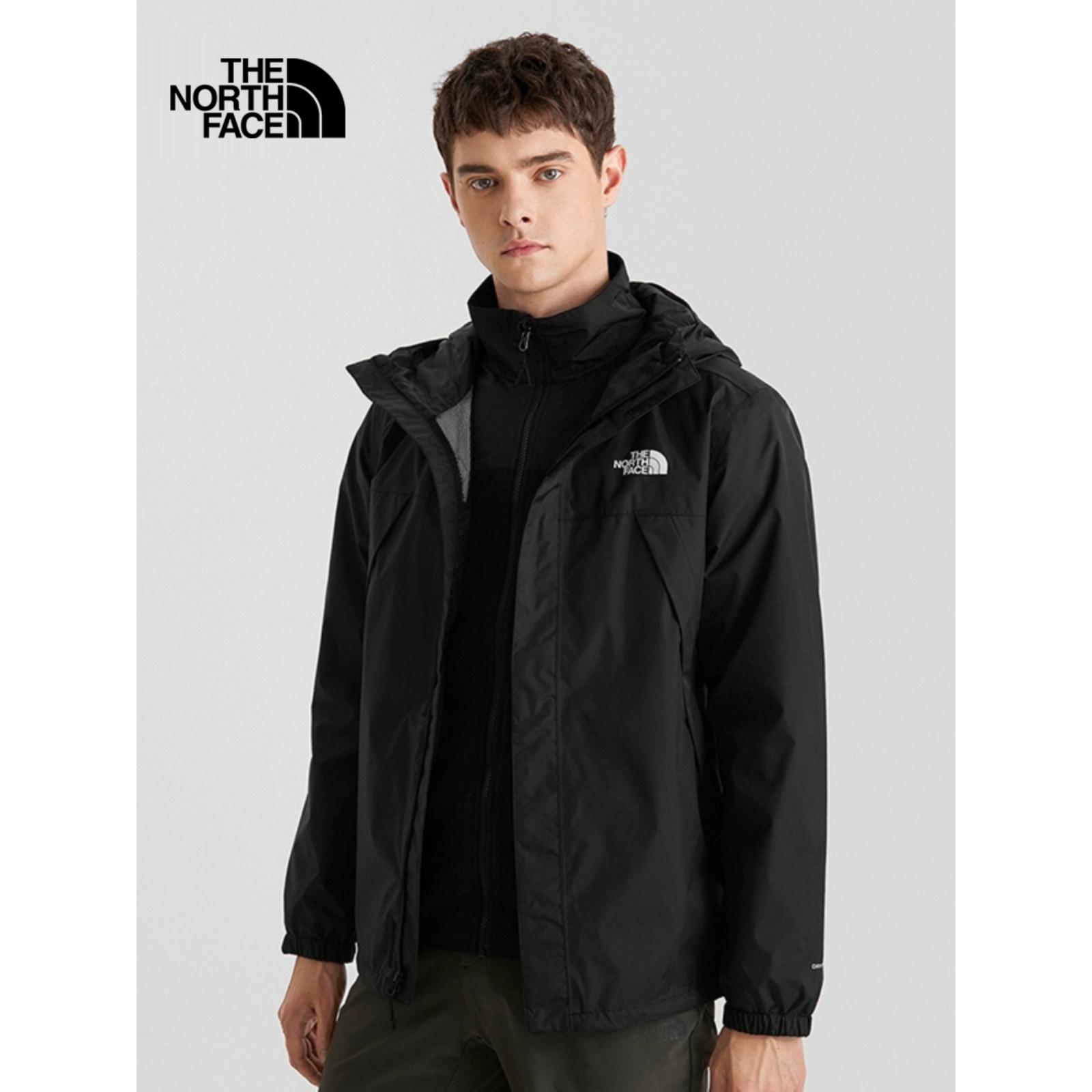 【限時搶購】男款ANTORA黑色防水透氣連帽衝鋒衣｜7QOHJK3