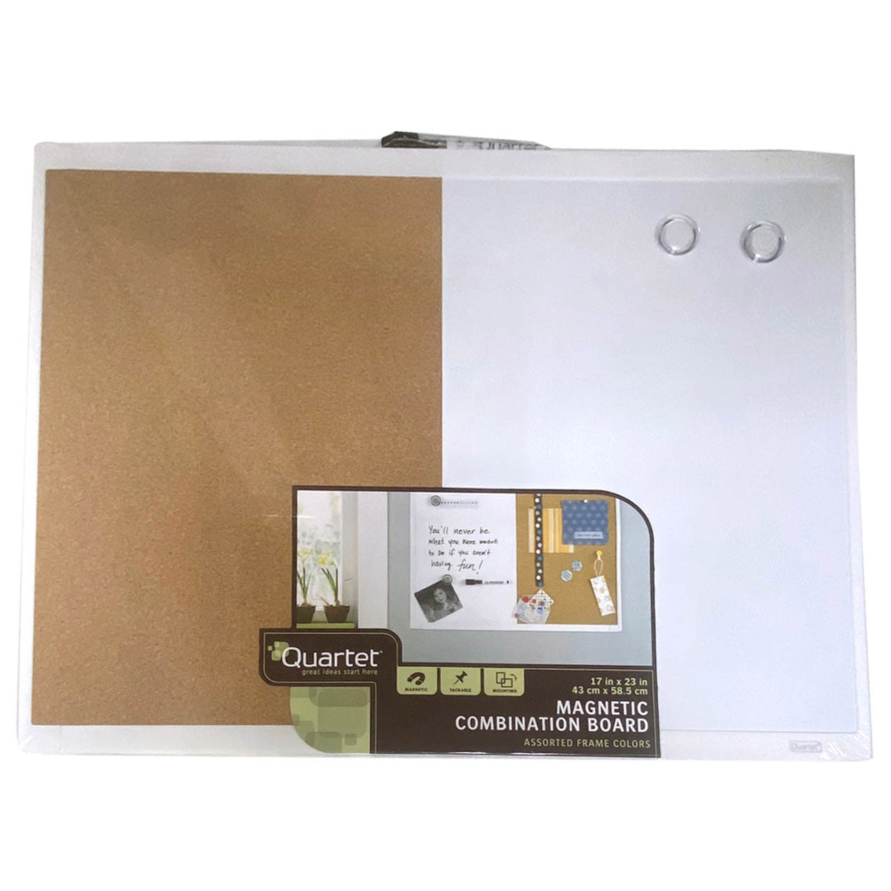 Quartet 右磁性白板左附軟木(尺寸白板:約43x58.2x1.5cm)