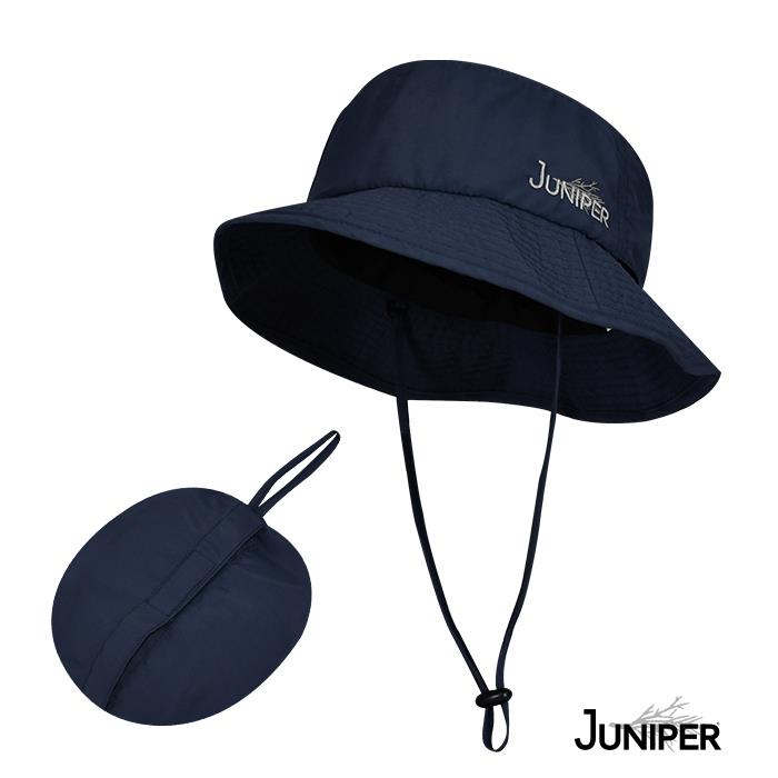【Simple Zone】JUNIPER 抗UV防潑水輕便收納防曬遮陽休閒漁夫帽 TJS1001 - 藍色