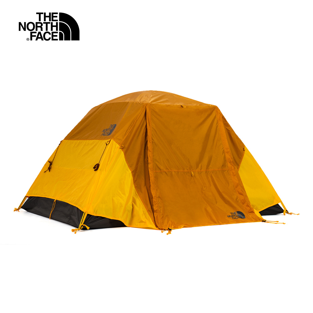 The North Face北面男女款橘黃色舒適透氣戶外3人帳篷｜52VJ3QM