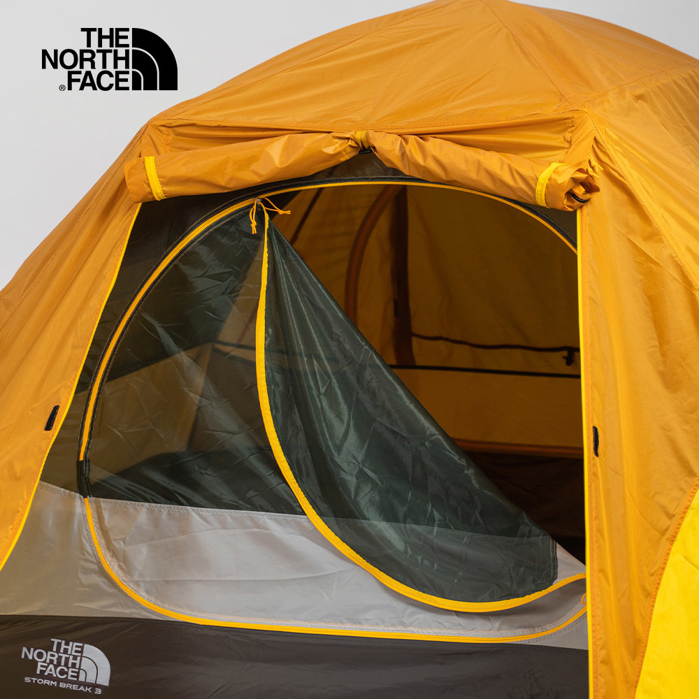 The North Face北面男女款橘黃色舒適透氣戶外3人帳篷｜52VJ3QM